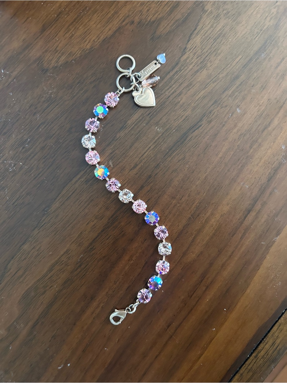 Mariana Rose Gold Crystal Tennis Bracelet